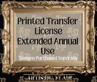 Printed Transfer Extended Annual License
